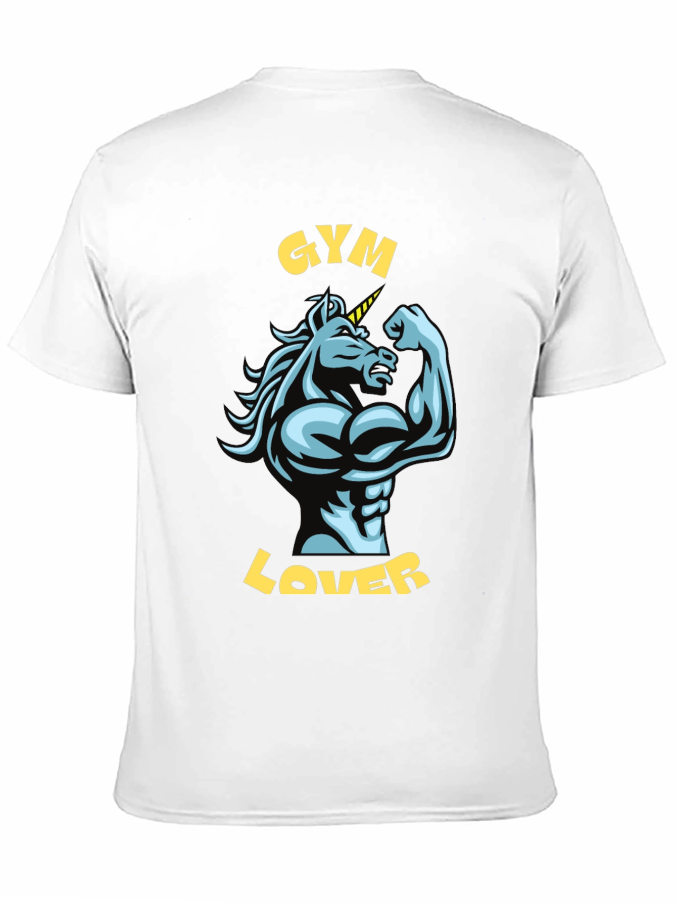 Gym Lover Unicorn Graphic T-Shirt