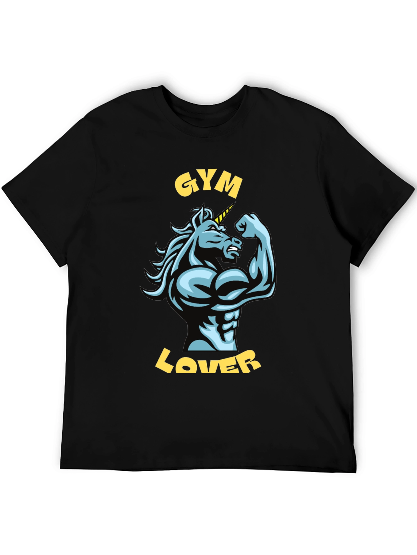 Gym Lover Unicorn Graphic T-Shirt