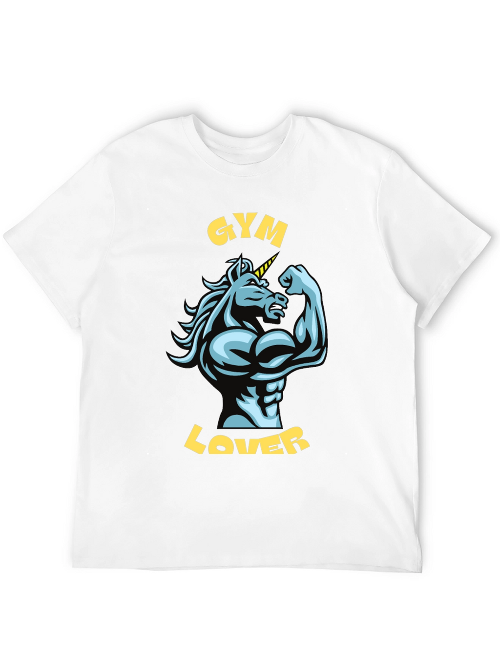 Gym Lover Unicorn Graphic T-Shirt