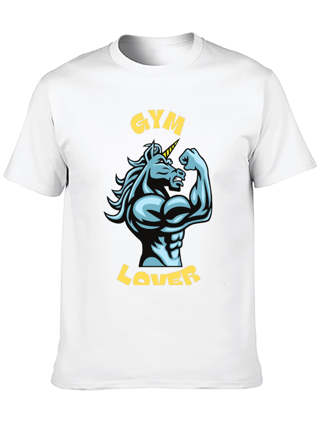 Gym Lover Unicorn Graphic T-Shirt