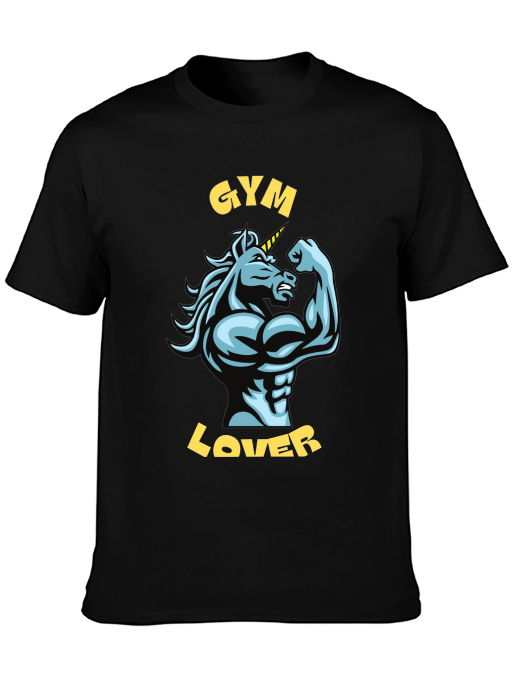 Gym Lover Unicorn Graphic T-Shirt