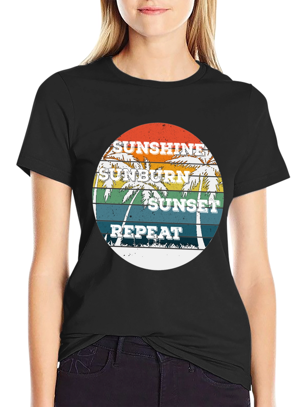 Sunshine Sunburn Sunset Repeat Graphic Tee