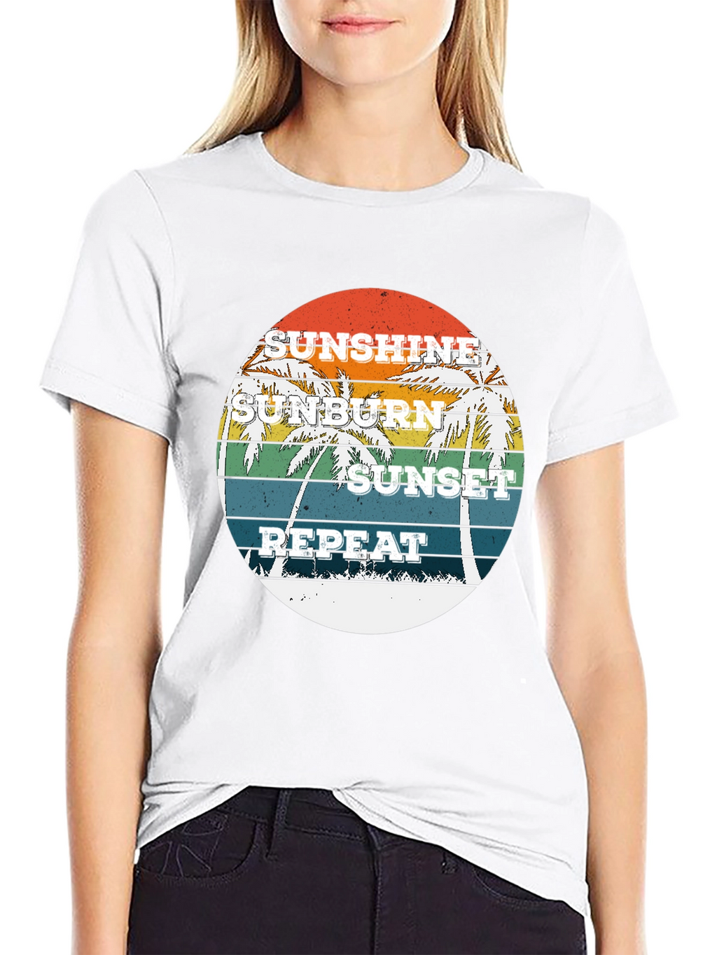 Sunshine Sunburn Sunset Repeat Graphic Tee