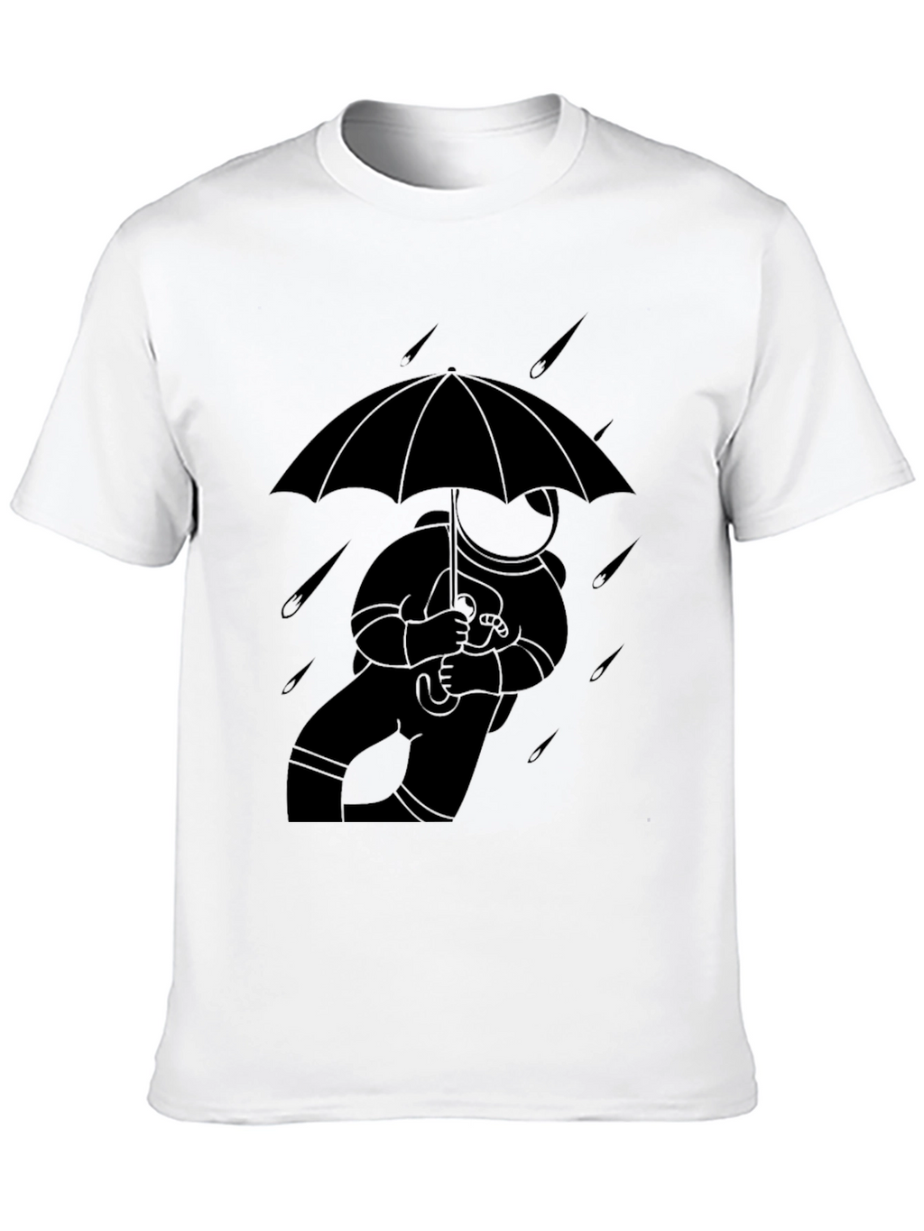 Astronaut Umbrella T-Shirt - Stylish Space Tee