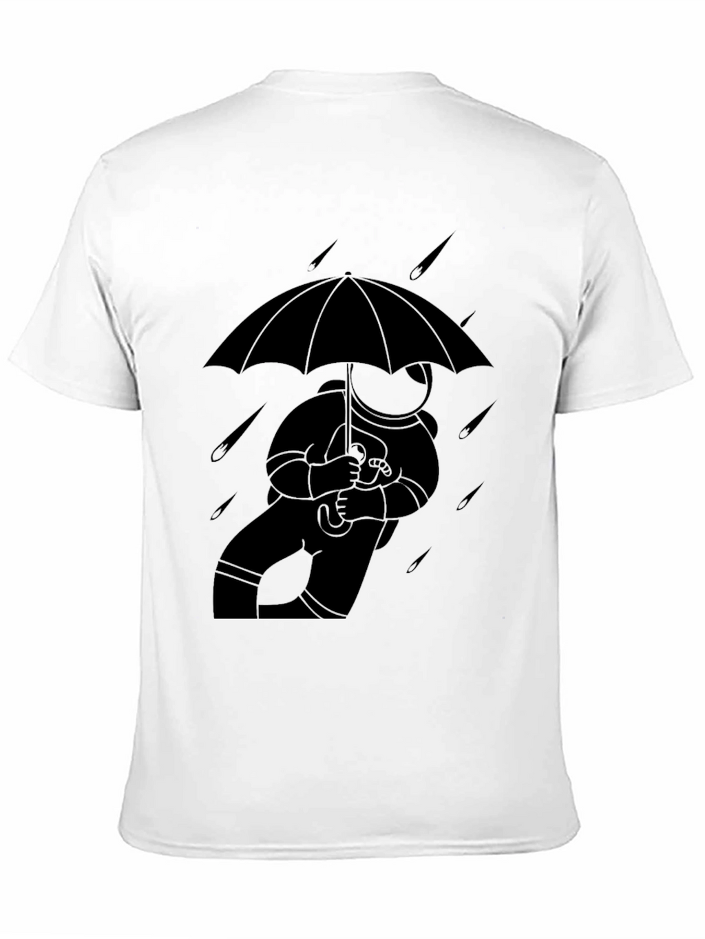 Astronaut Umbrella T-Shirt - Stylish Space Tee