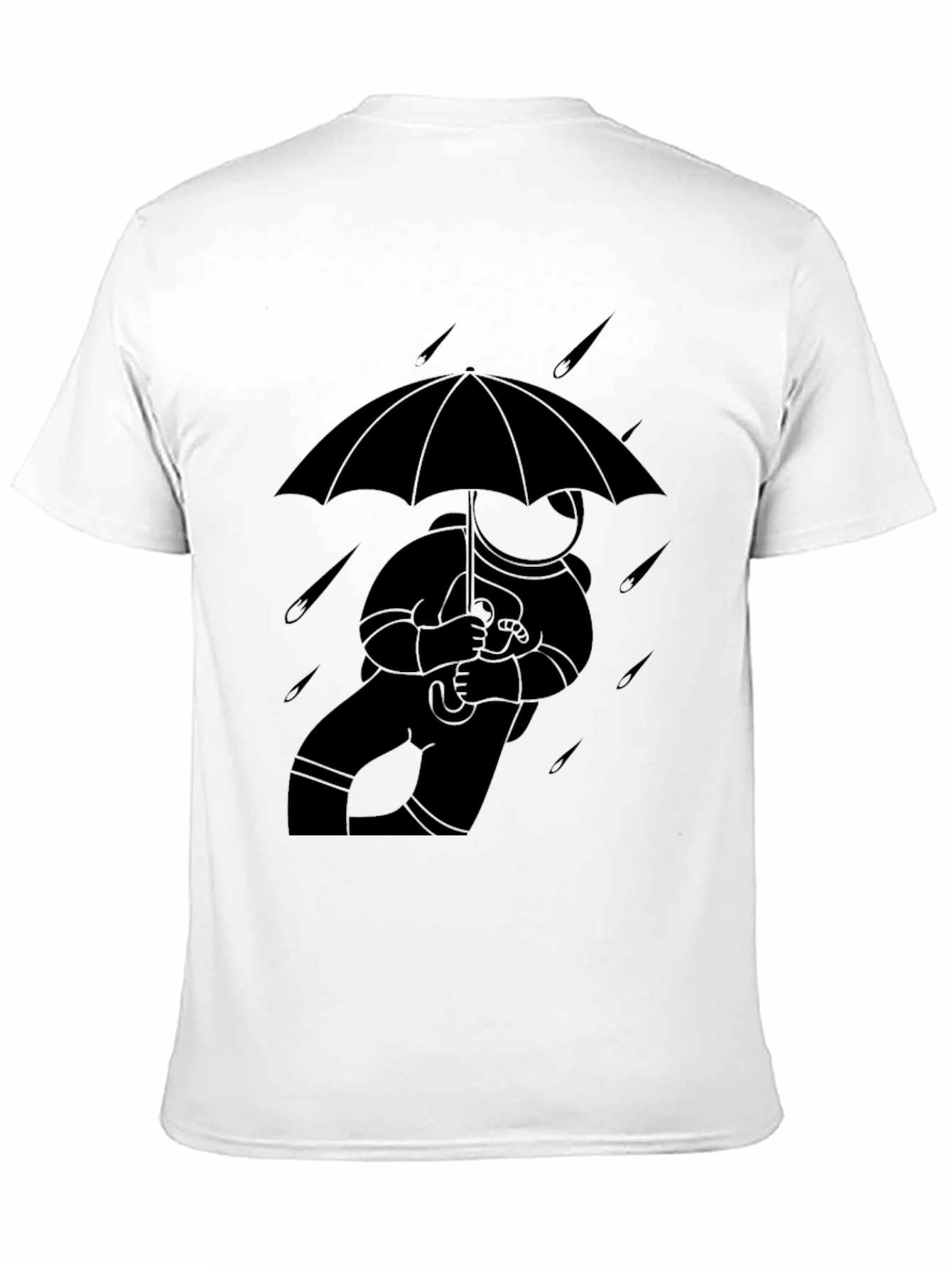 Astronaut Umbrella T-Shirt - Stylish Space Tee