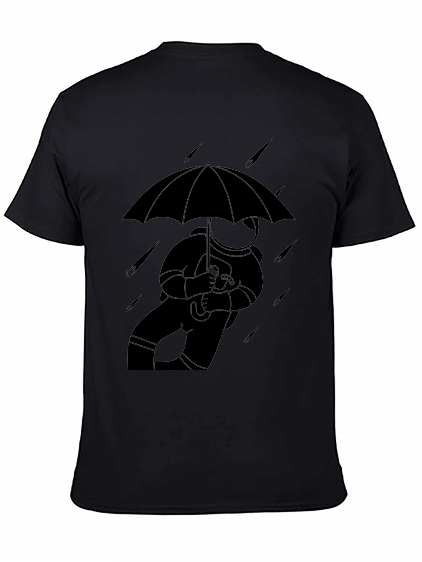 Astronaut Umbrella T-Shirt - Stylish Space Tee