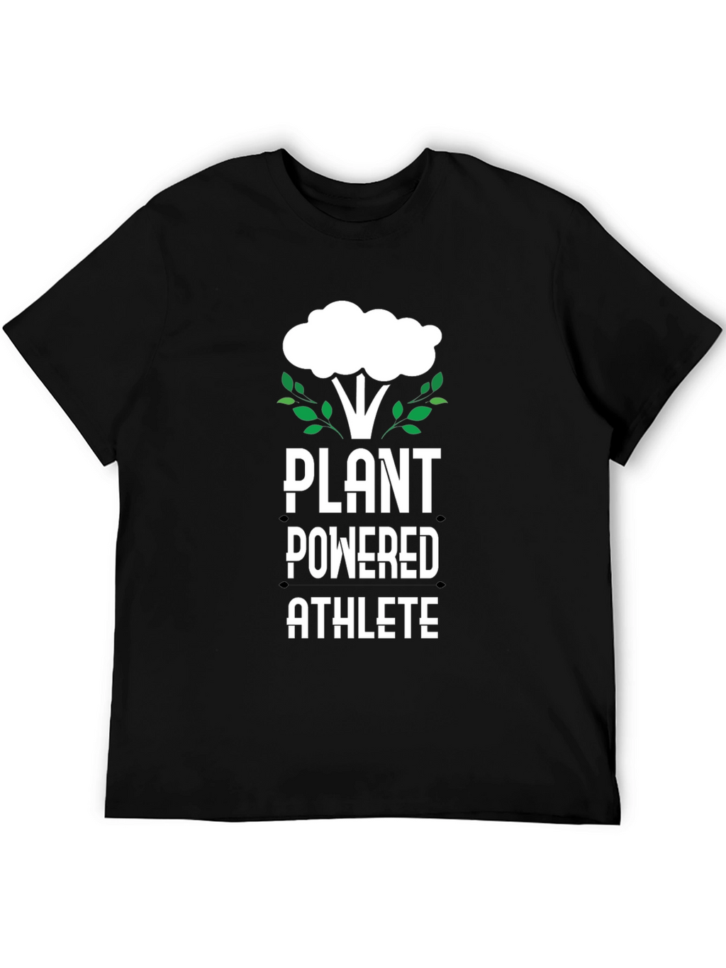 Plant Powered Athlete Black T-Shirt