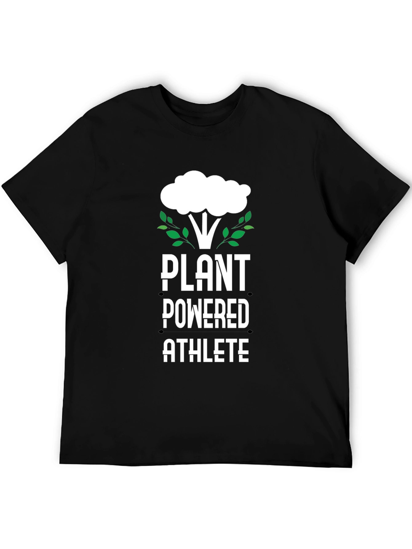 Plant Powered Athlete Black T-Shirt