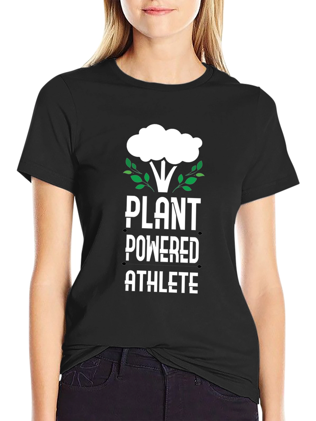 Plant Powered Athlete Black T-Shirt