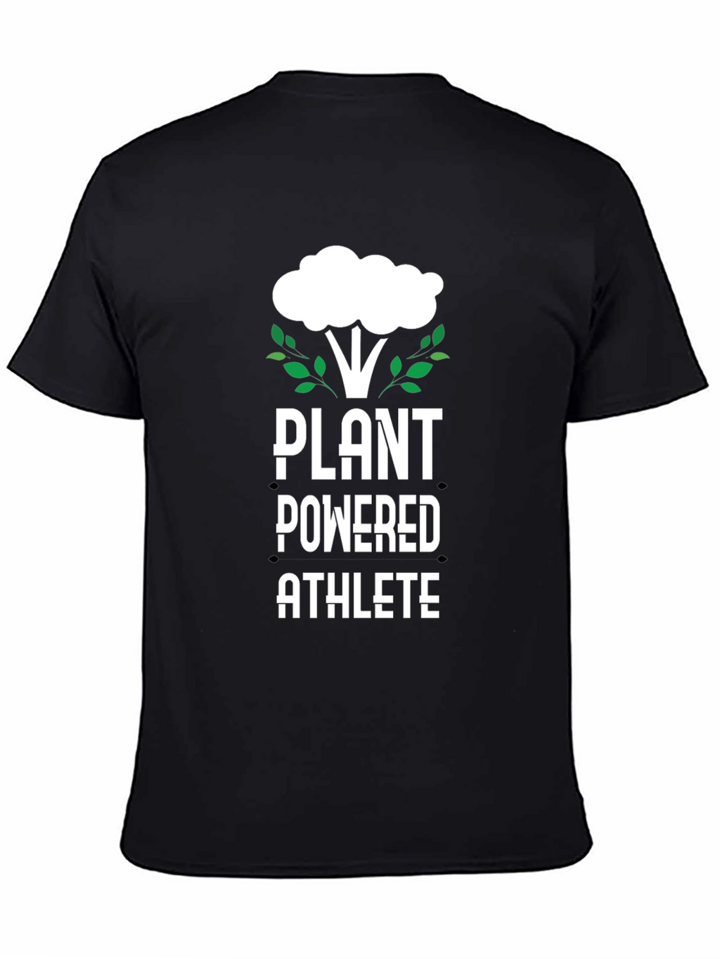 Plant Powered Athlete Black T-Shirt