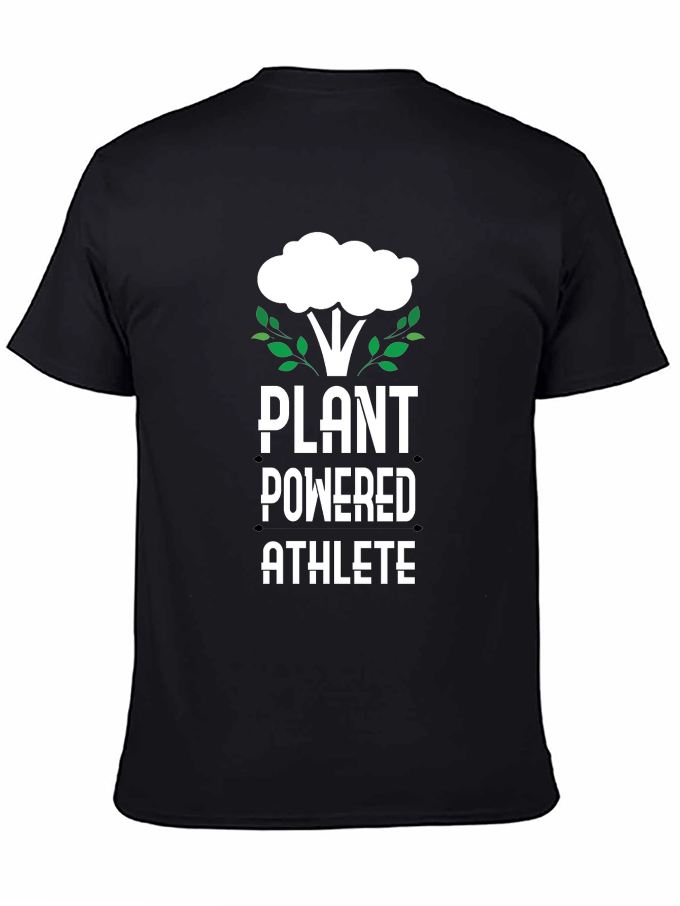 Plant Powered Athlete Black T-Shirt