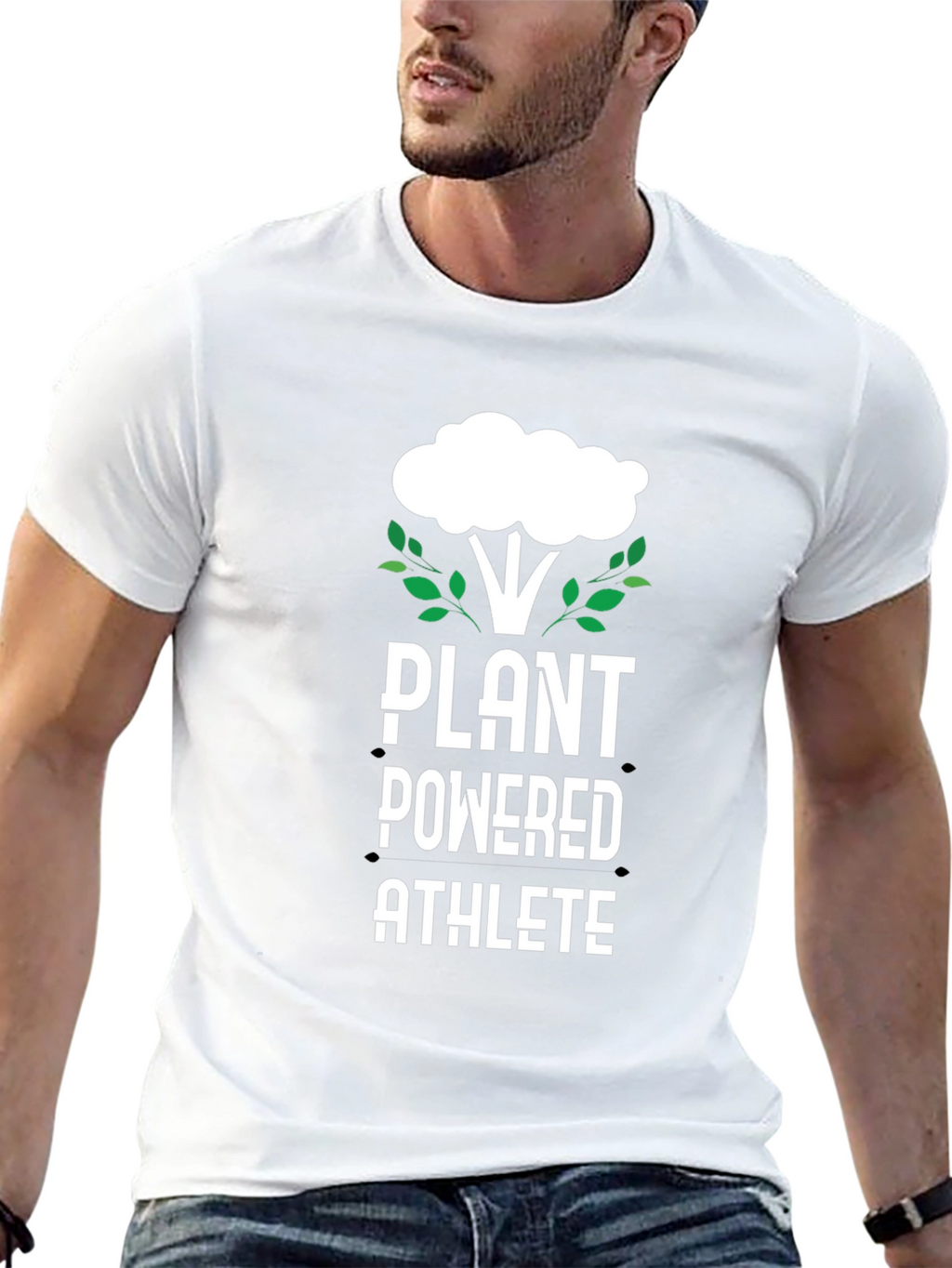 Plant Powered Athlete Black T-Shirt