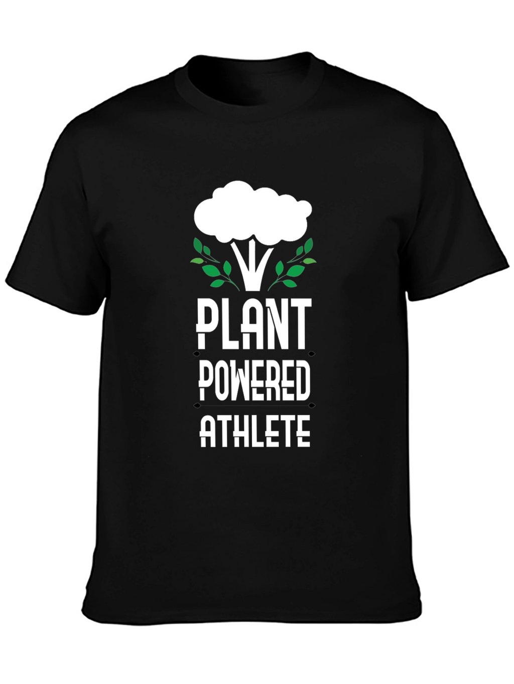 Plant Powered Athlete Black T-Shirt