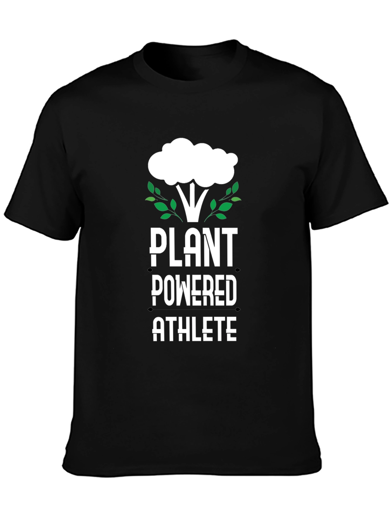 Plant Powered Athlete Black T-Shirt