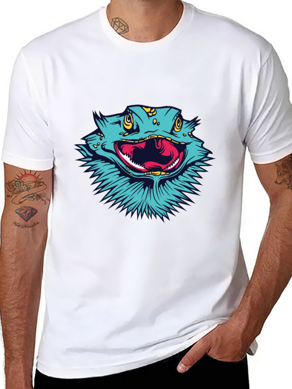 Bearded Dragon Graphic Tee - Cool Lizard T-Shirt
