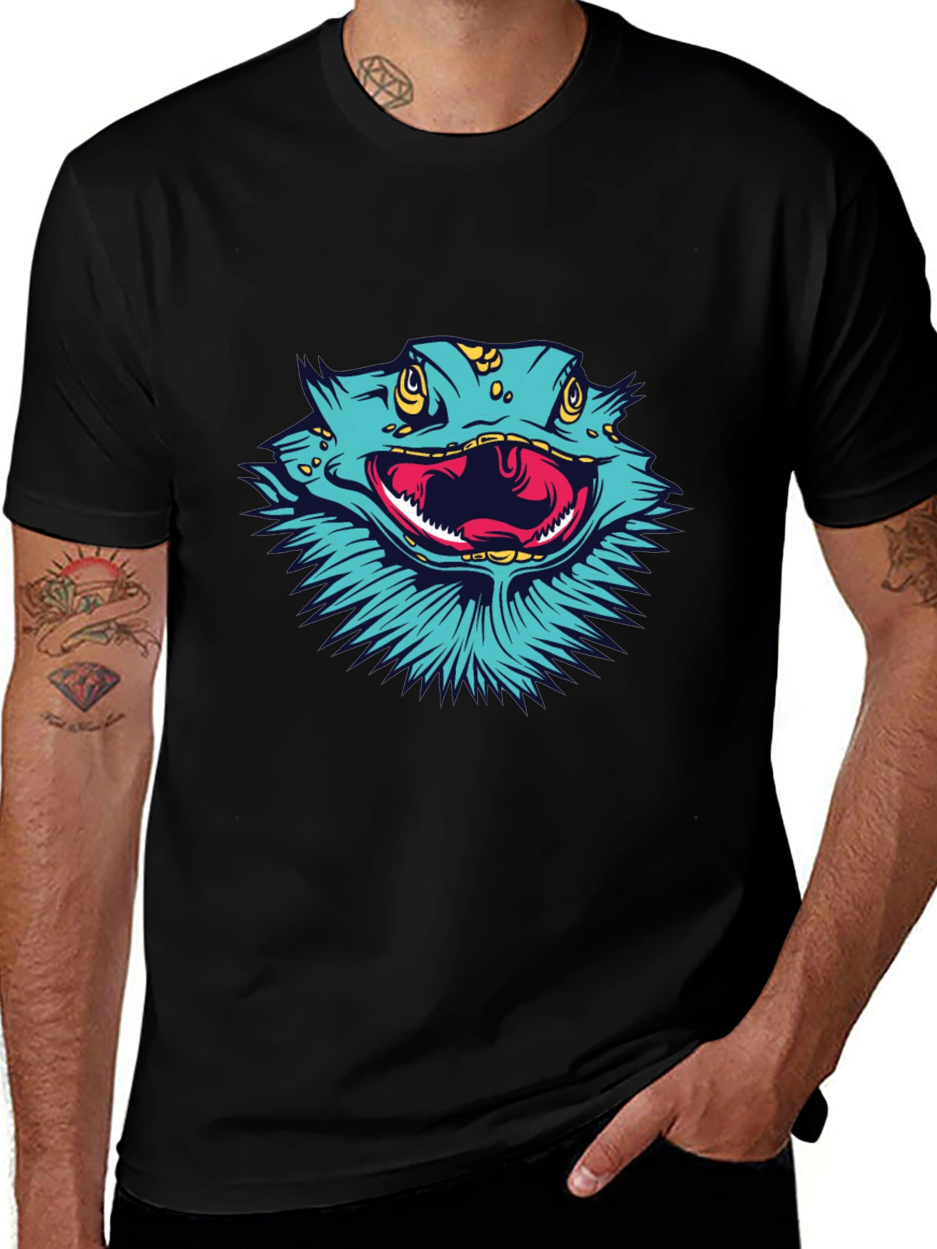 Bearded Dragon Graphic Tee - Cool Lizard T-Shirt