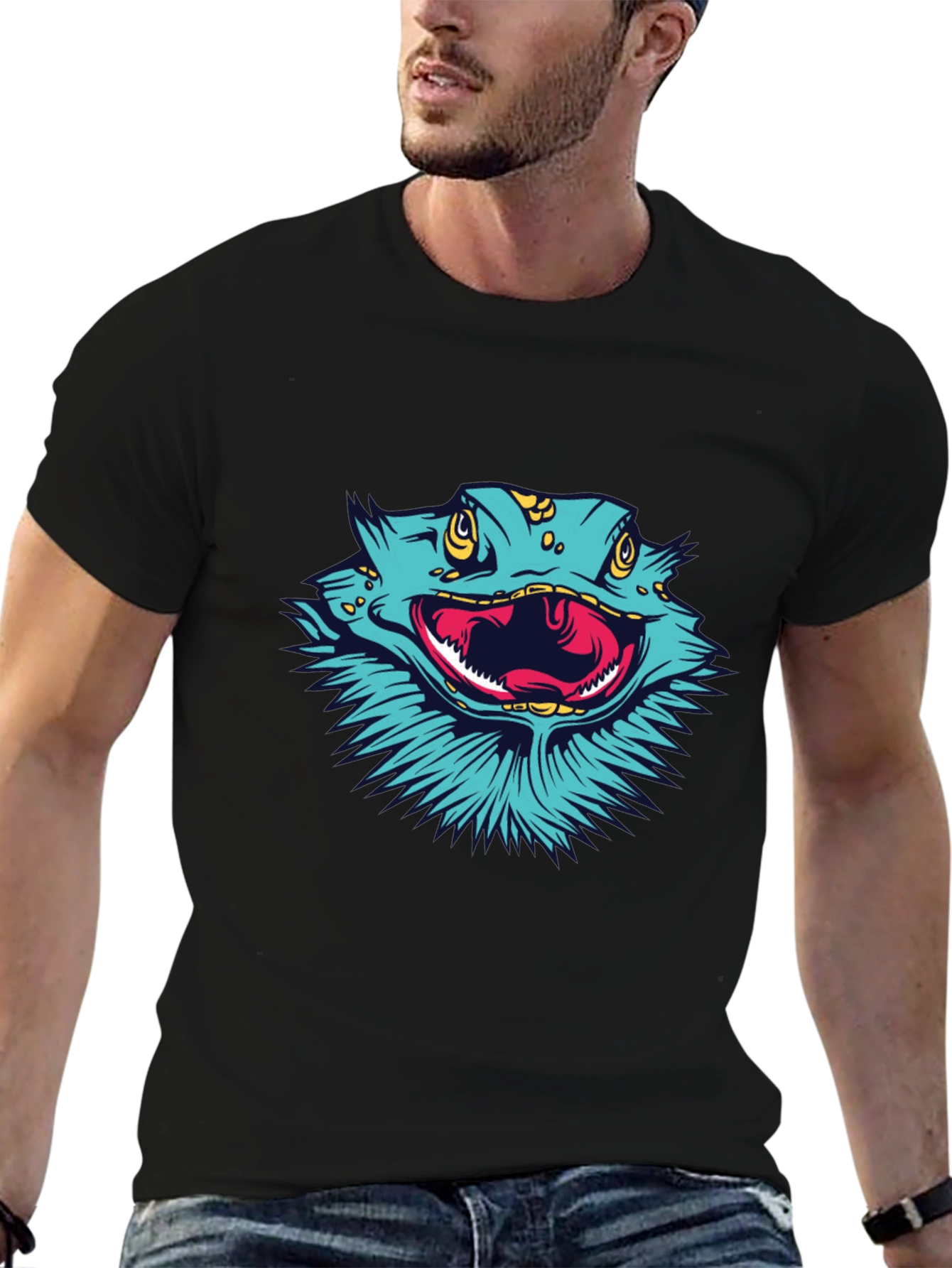 Bearded Dragon Graphic Tee - Cool Lizard T-Shirt