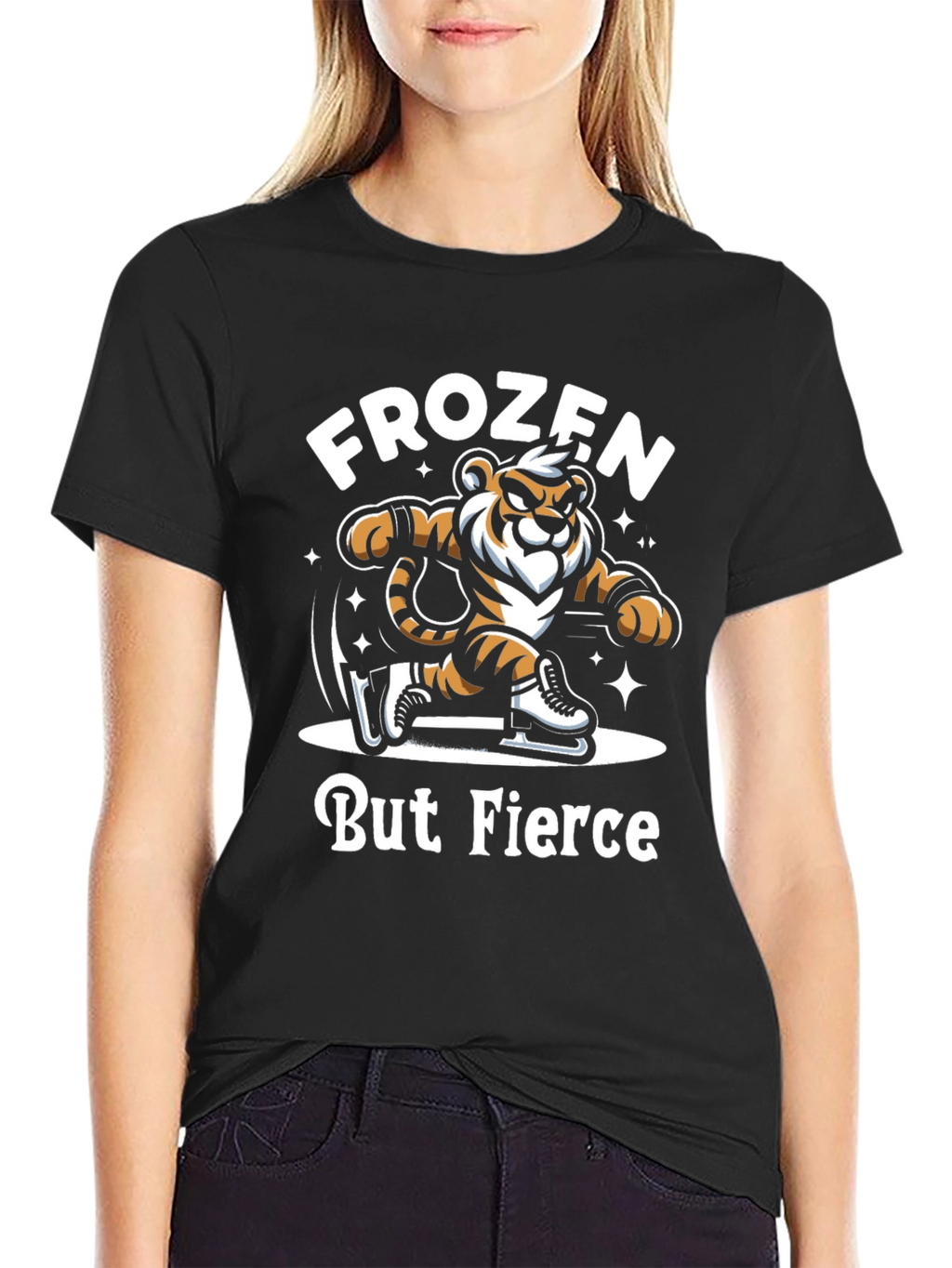 Frozen But Fierce Tiger Graphic Tee
