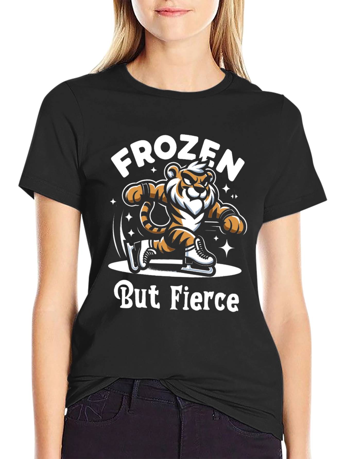 Frozen But Fierce Tiger Graphic Tee