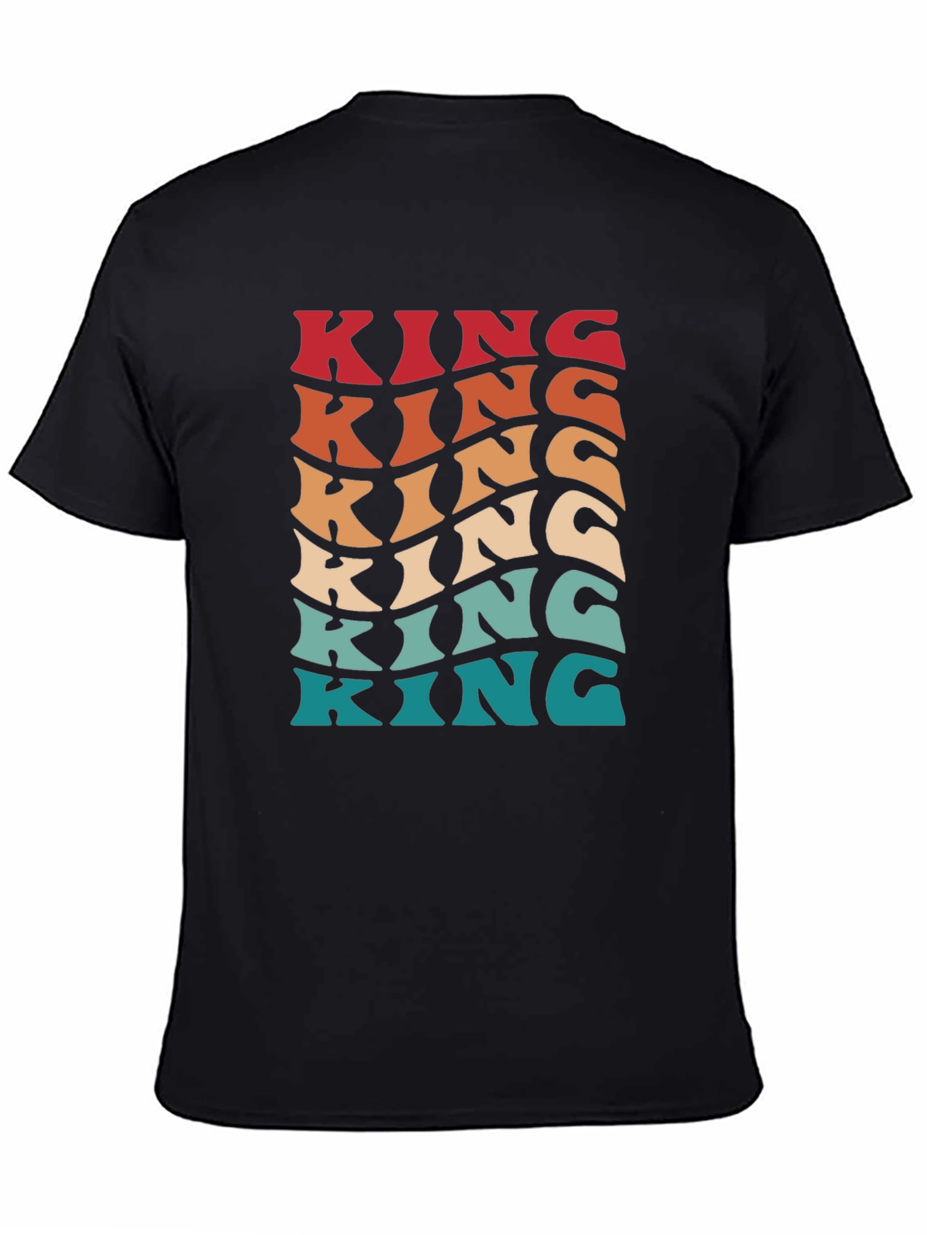 Retro King Tee - Vintage Style Mens Graphic T-Shirt