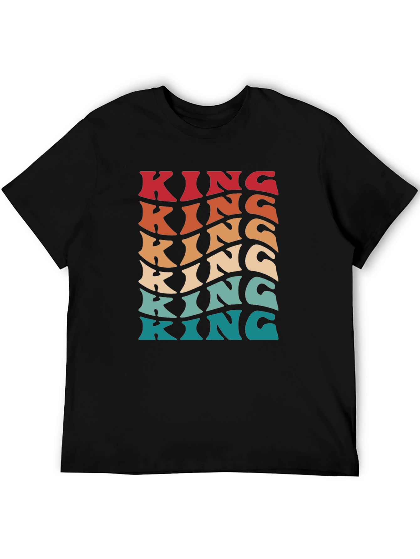 Retro King Tee - Vintage Style Mens Graphic T-Shirt