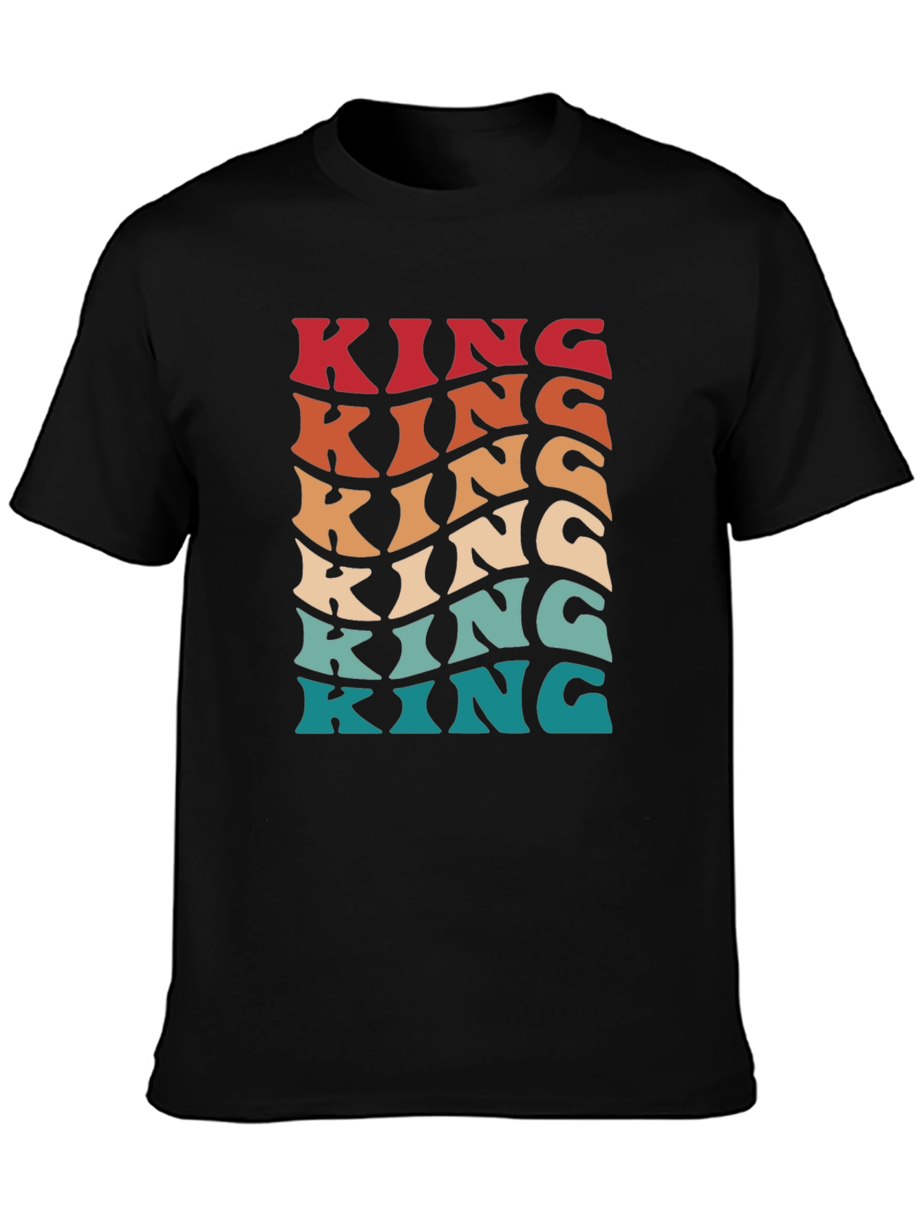 Retro King Tee - Vintage Style Mens Graphic T-Shirt