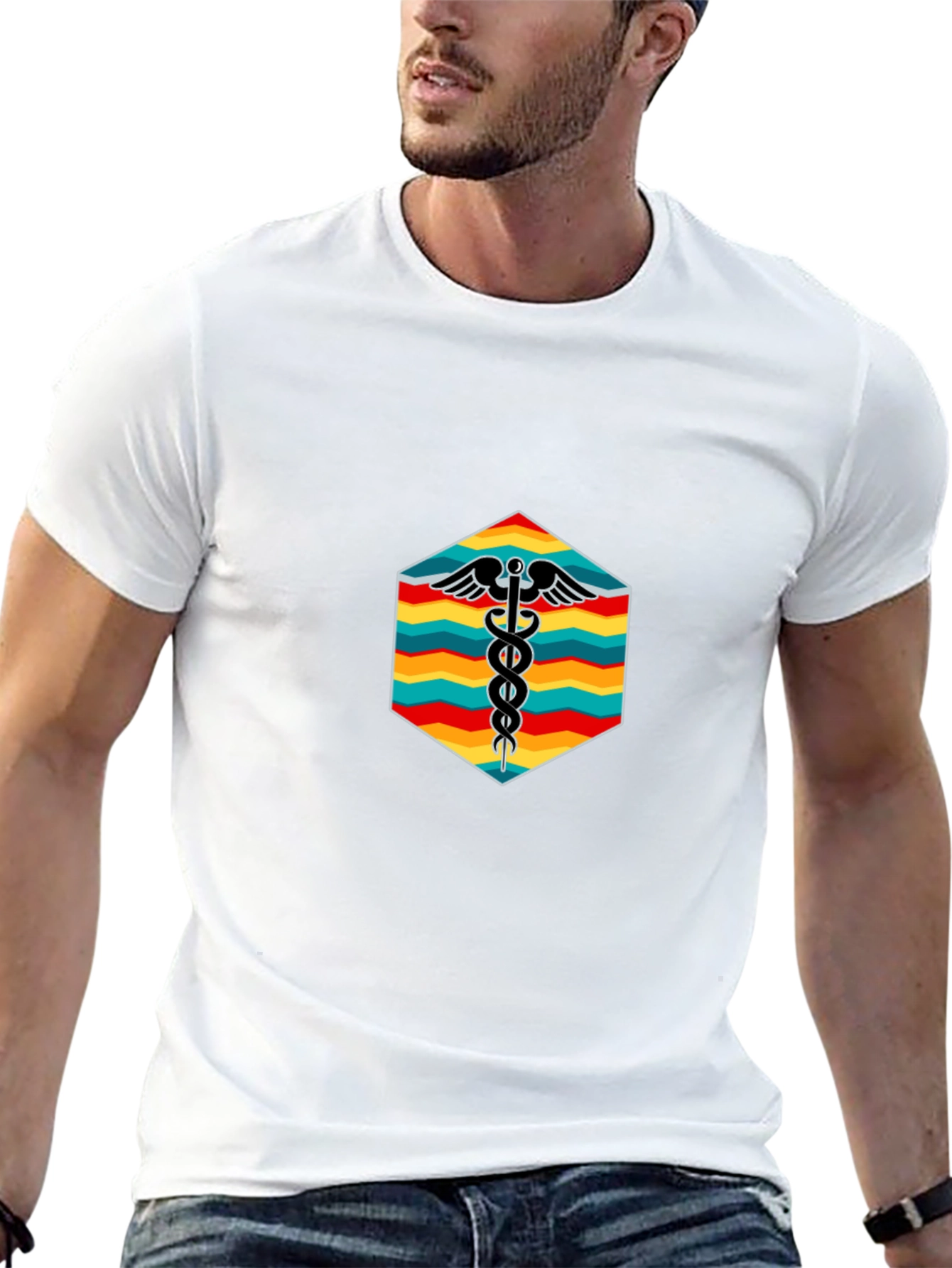 Retro Medical Caduceus T-Shirt