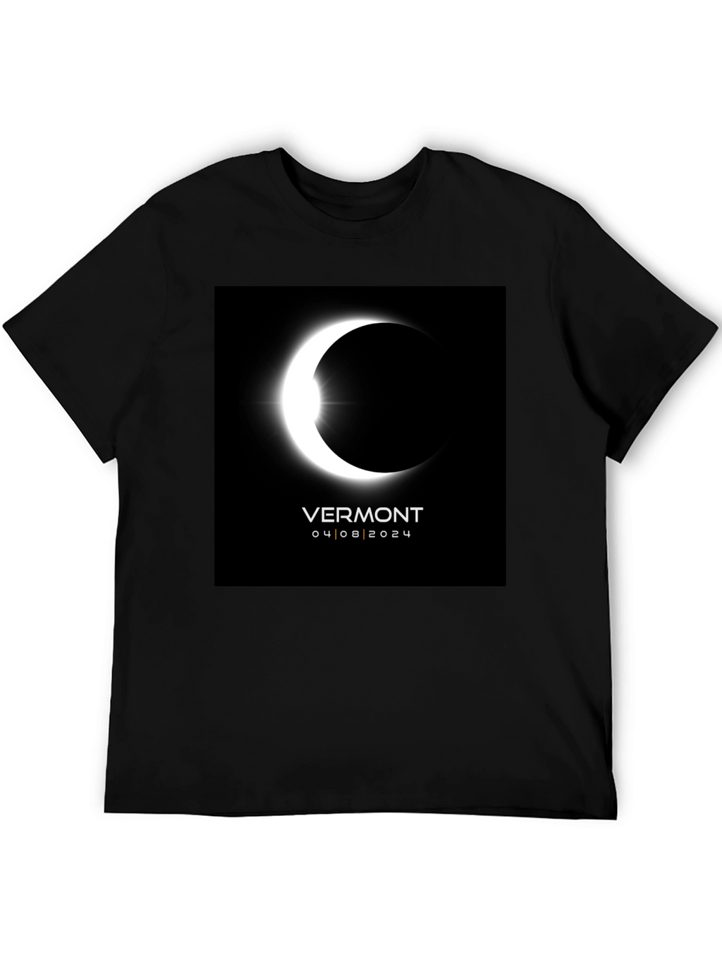 Vermont Eclipse 2024 T-Shirt - Total Solar Eclipse Souvenir