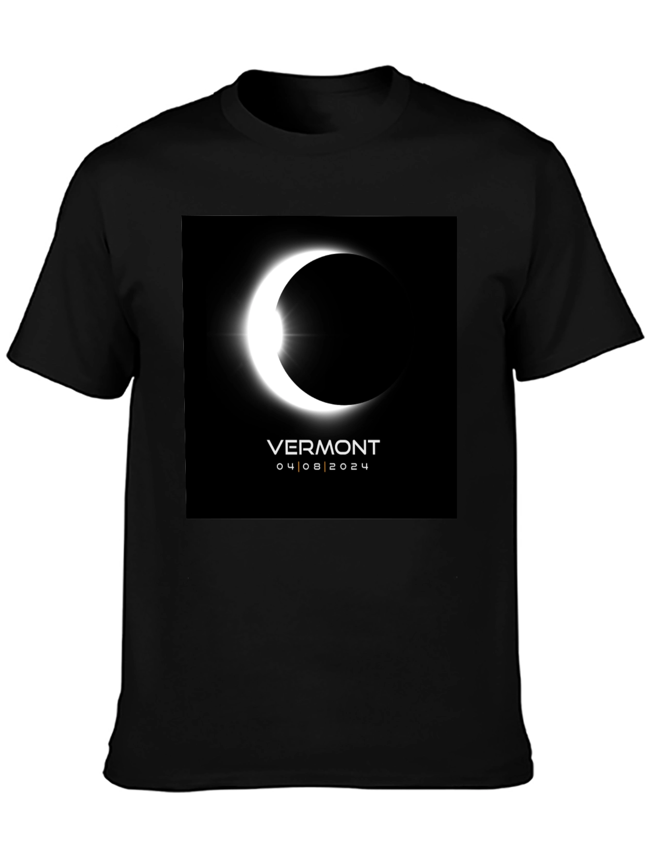 Vermont Eclipse 2024 T-Shirt - Total Solar Eclipse Souvenir