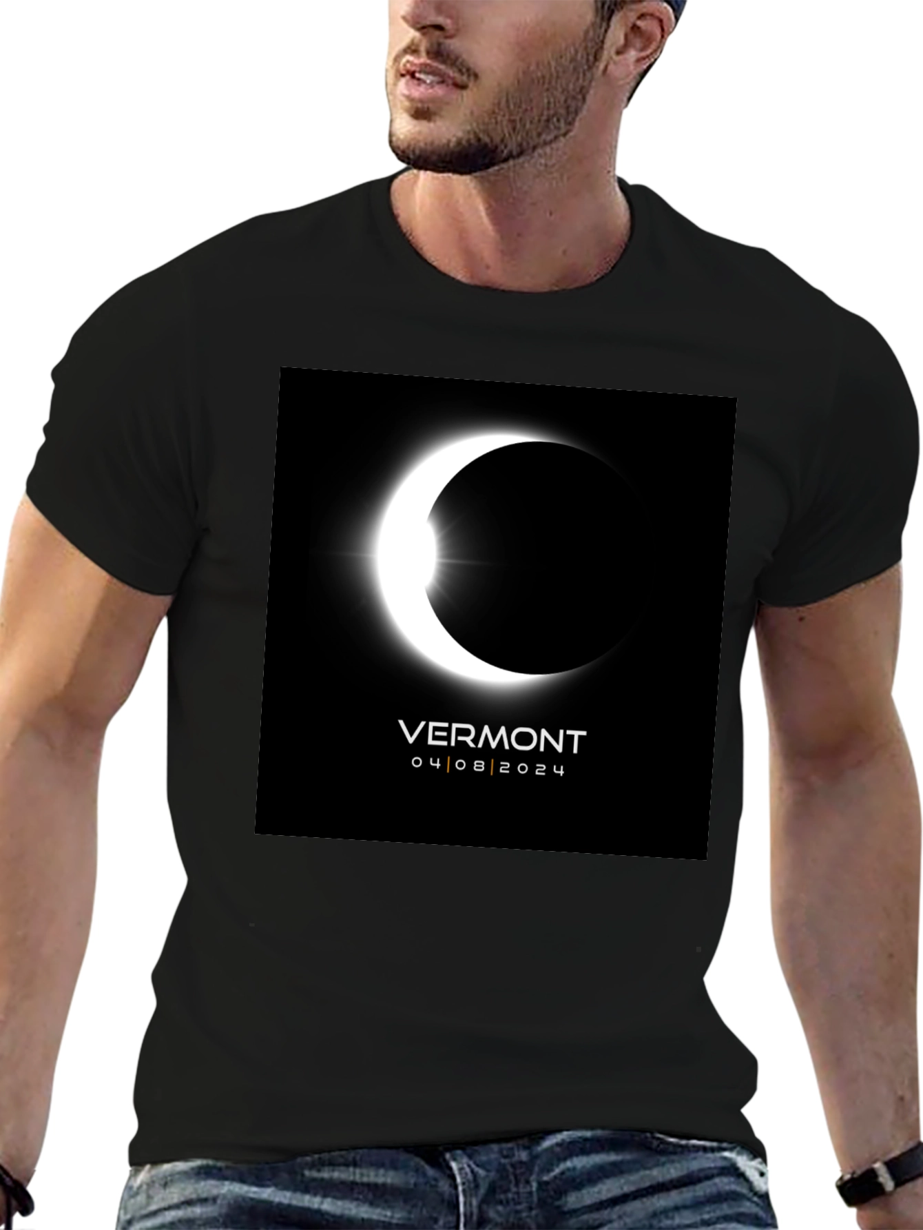 Vermont Eclipse 2024 T-Shirt - Total Solar Eclipse Souvenir