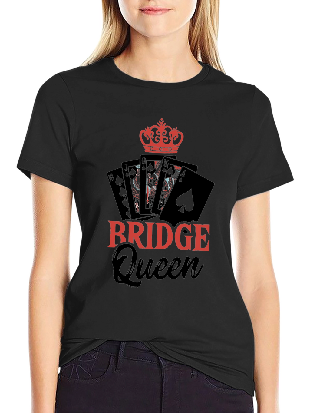 Bridge Queen T-Shirt - Card Game Apparel