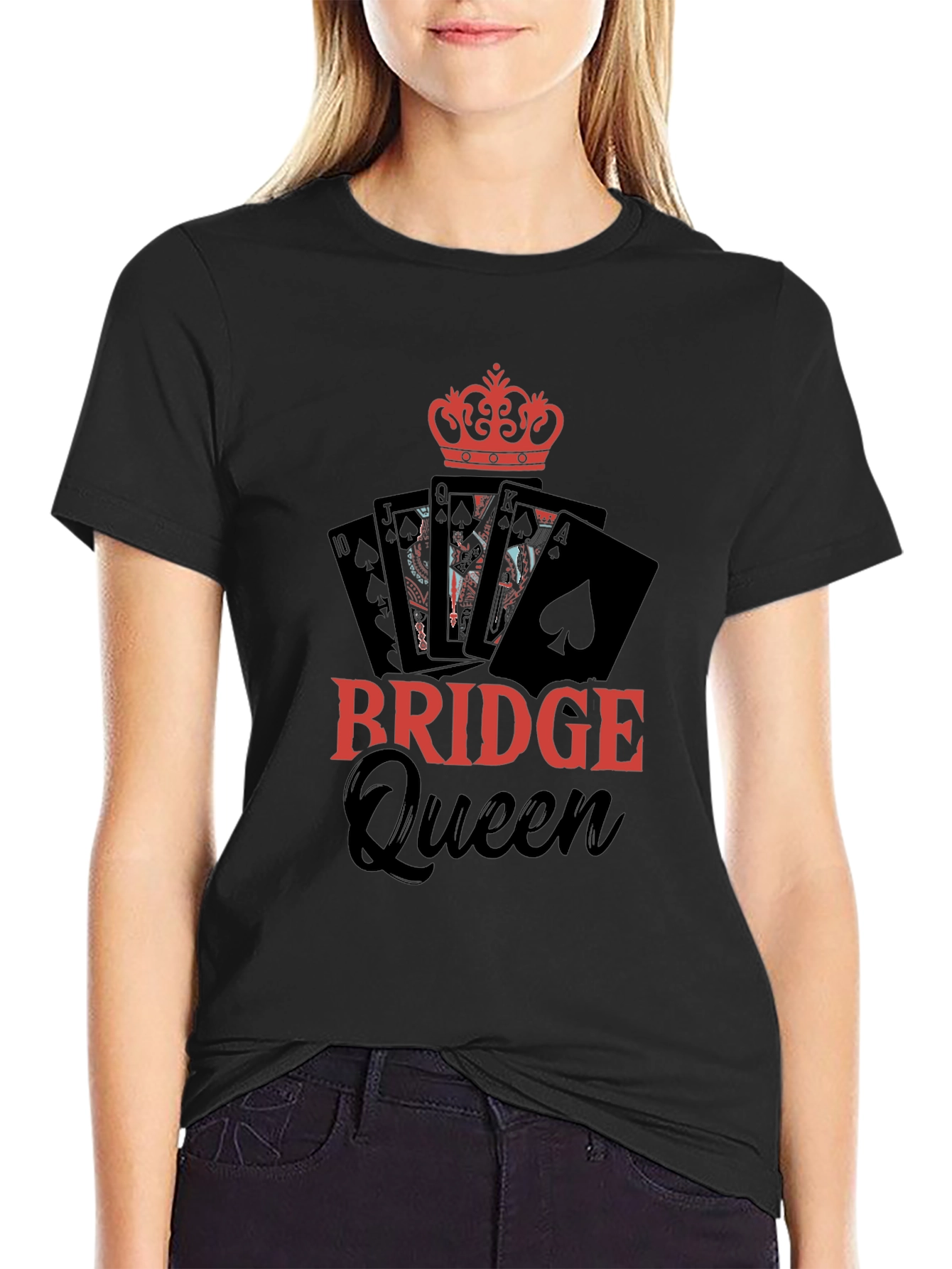 Bridge Queen T-Shirt - Card Game Apparel
