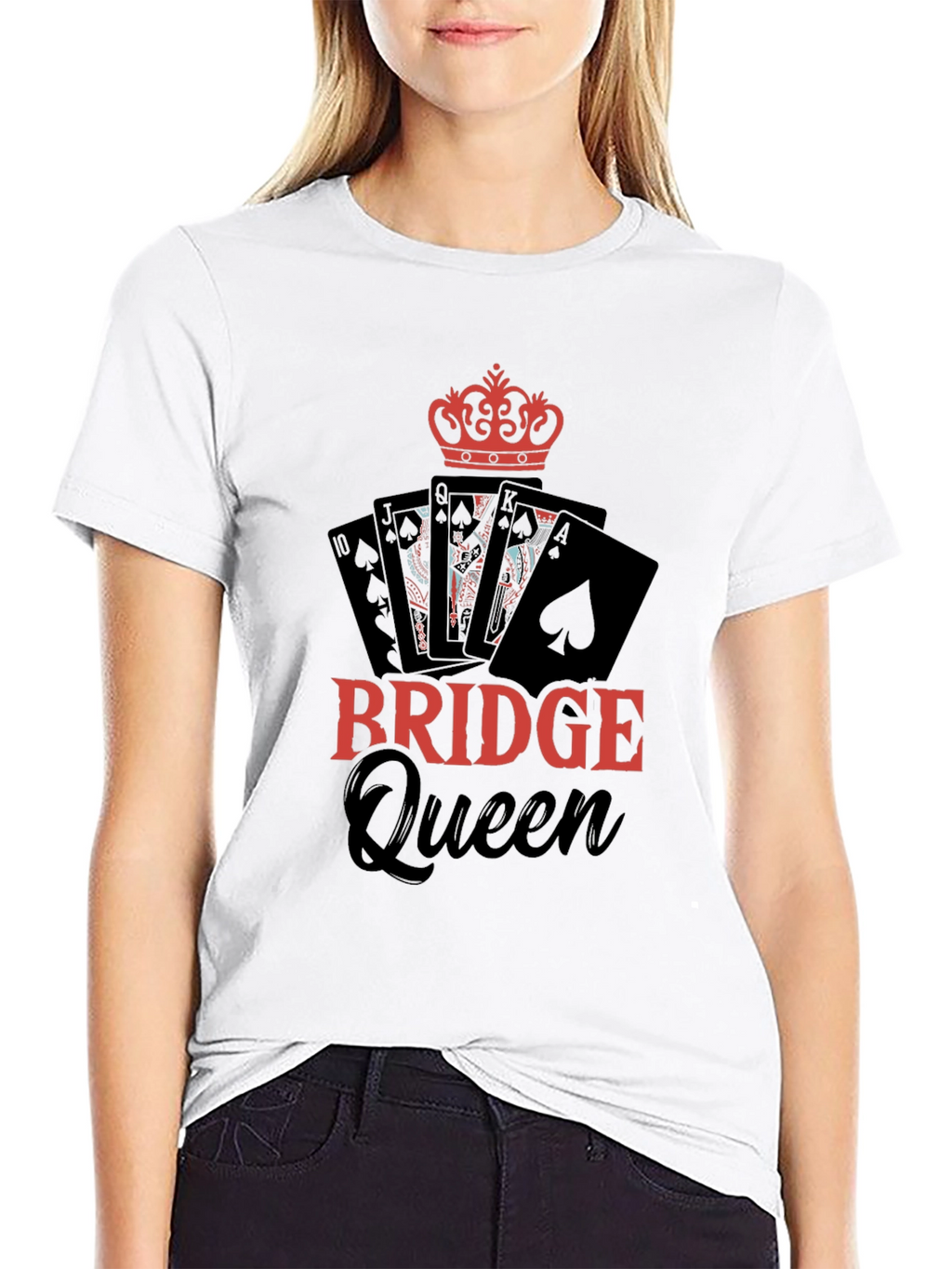 Bridge Queen T-Shirt - Card Game Apparel