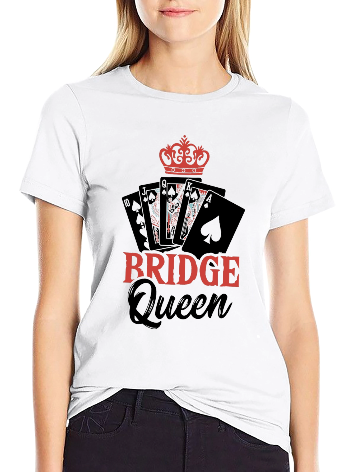 Bridge Queen T-Shirt - Card Game Apparel