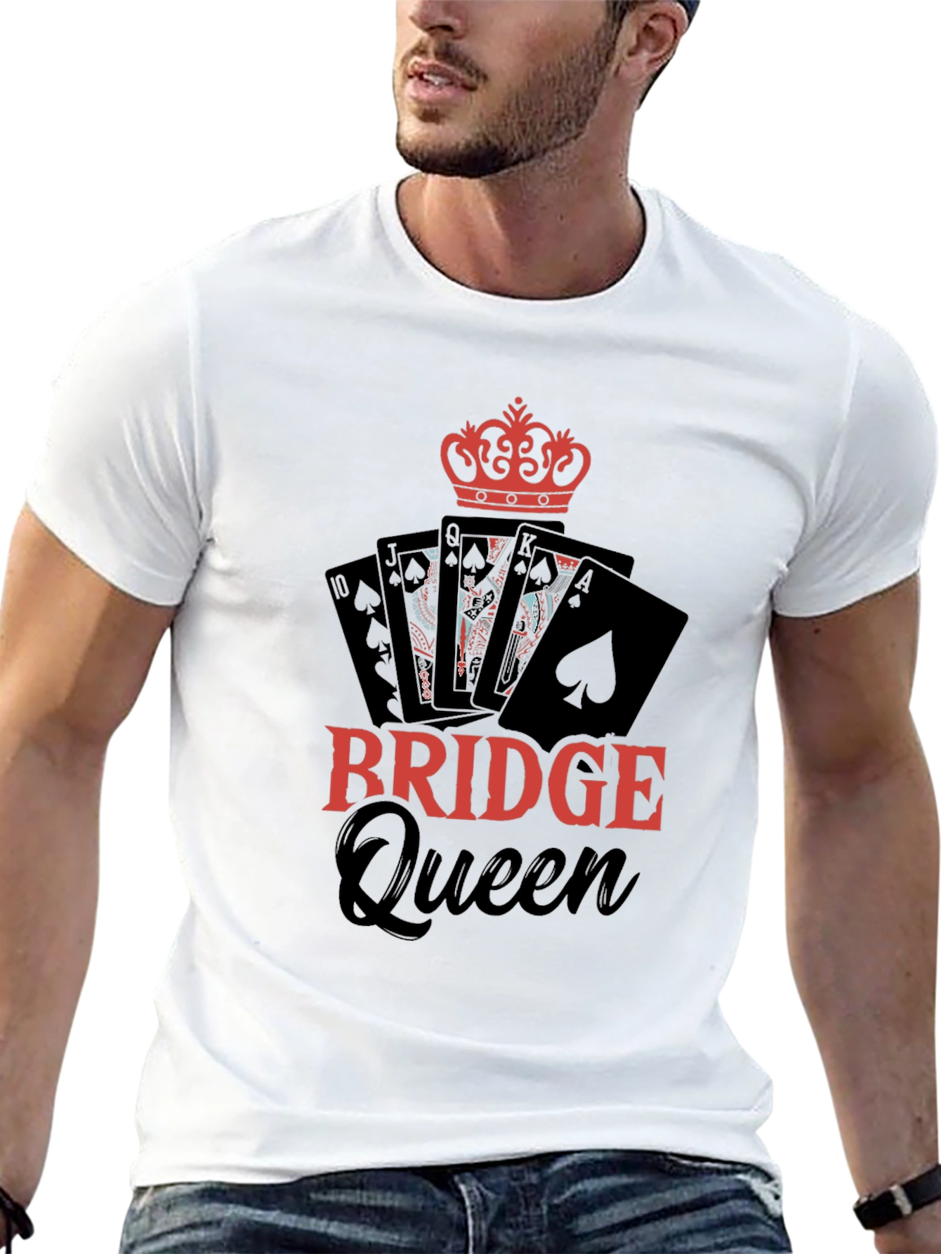 Bridge Queen T-Shirt - Card Game Apparel