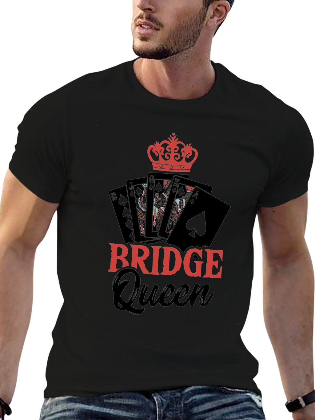 Bridge Queen T-Shirt - Card Game Apparel