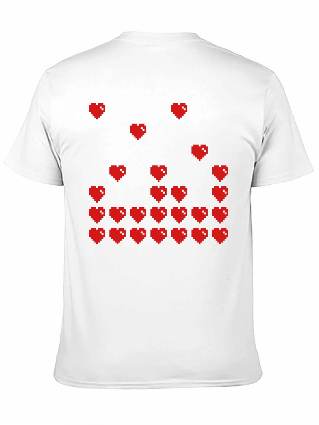 Pixel Hearts Graphic T-Shirt - Gamer Style Tee
