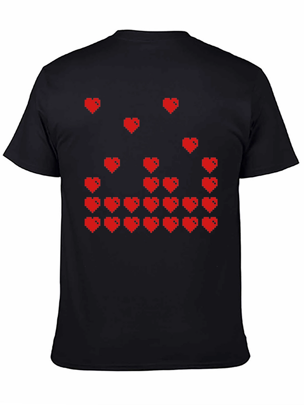 Pixel Hearts Graphic T-Shirt - Gamer Style Tee