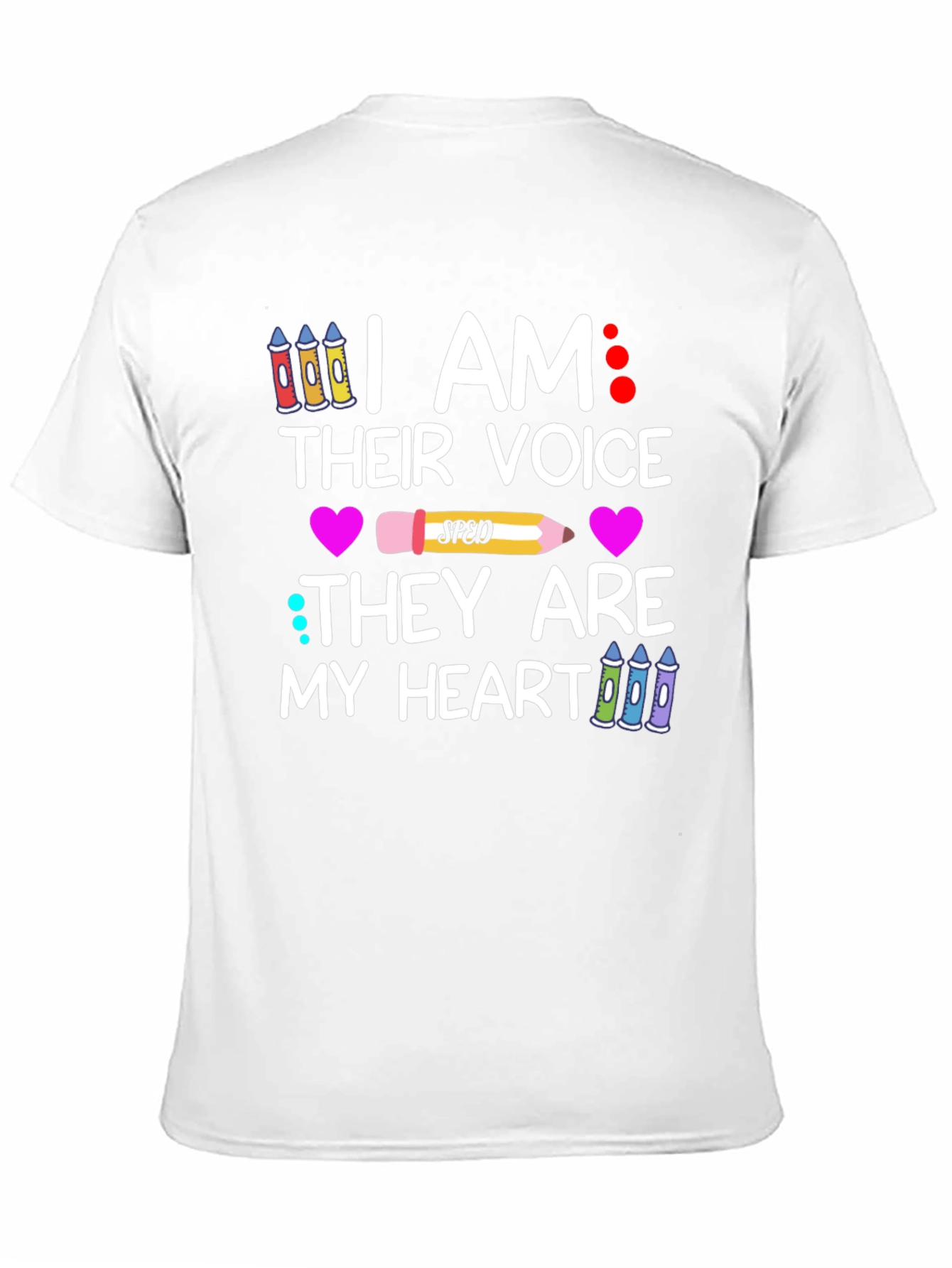 I Am Their Voice SPED Teacher Graphic T-Shirt