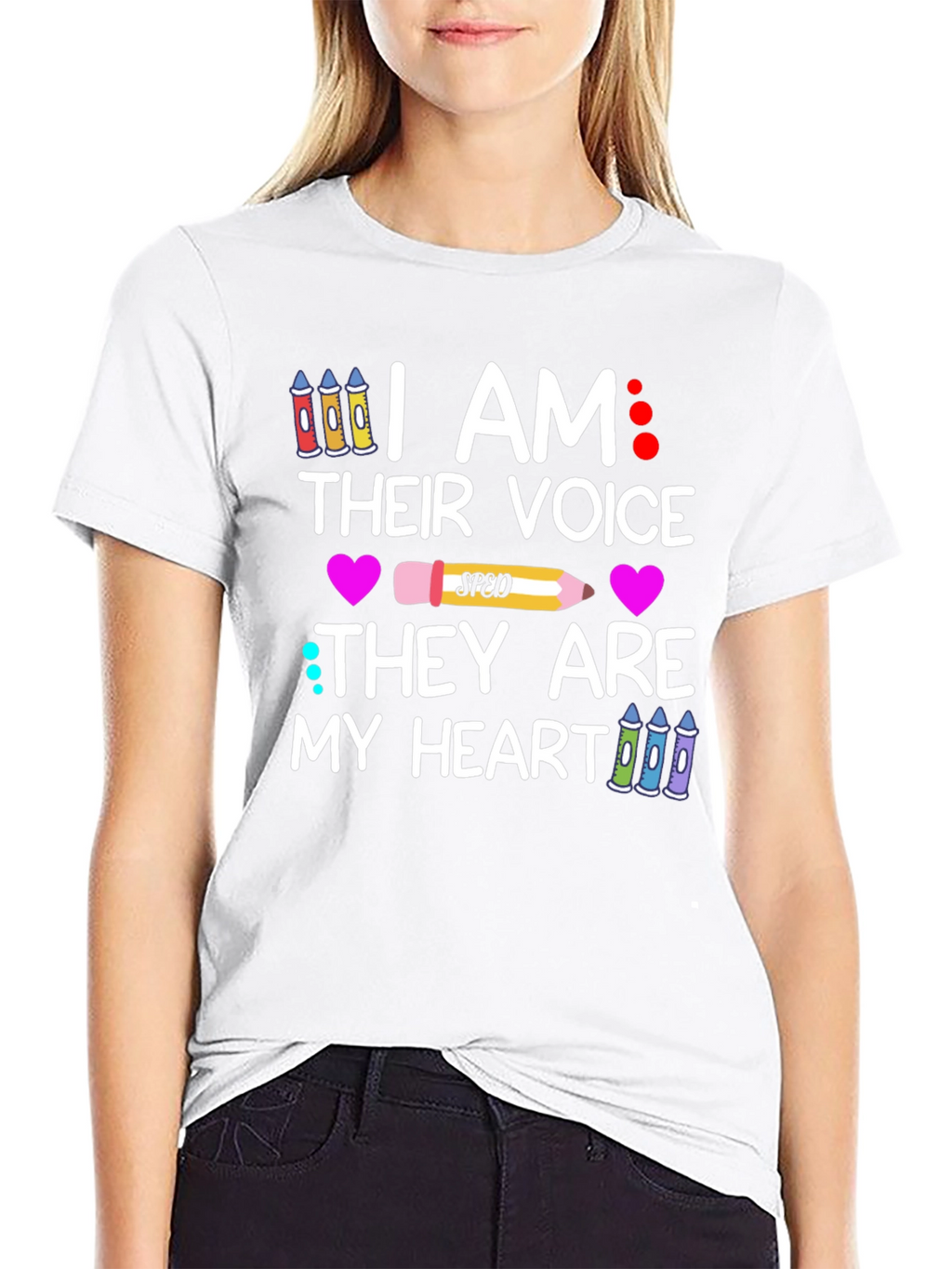 I Am Their Voice SPED Teacher Graphic T-Shirt
