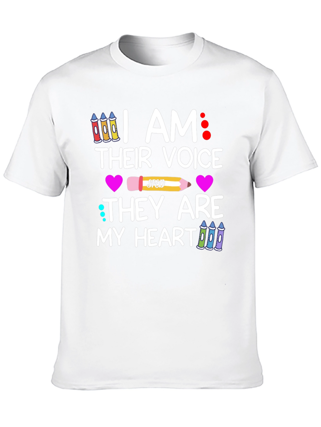 I Am Their Voice SPED Teacher Graphic T-Shirt