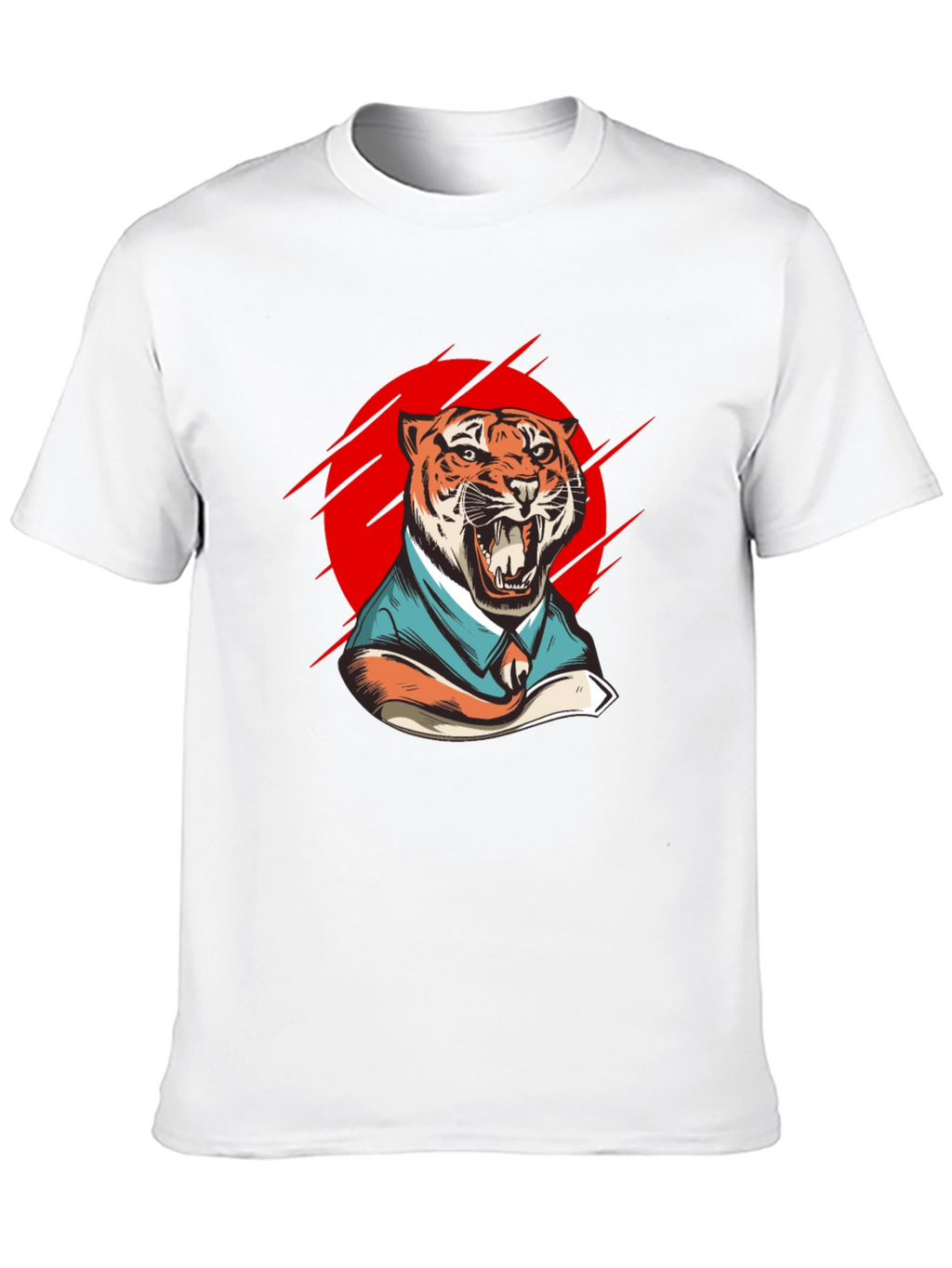 Tiger in Suit Graphic T-Shirt - Black