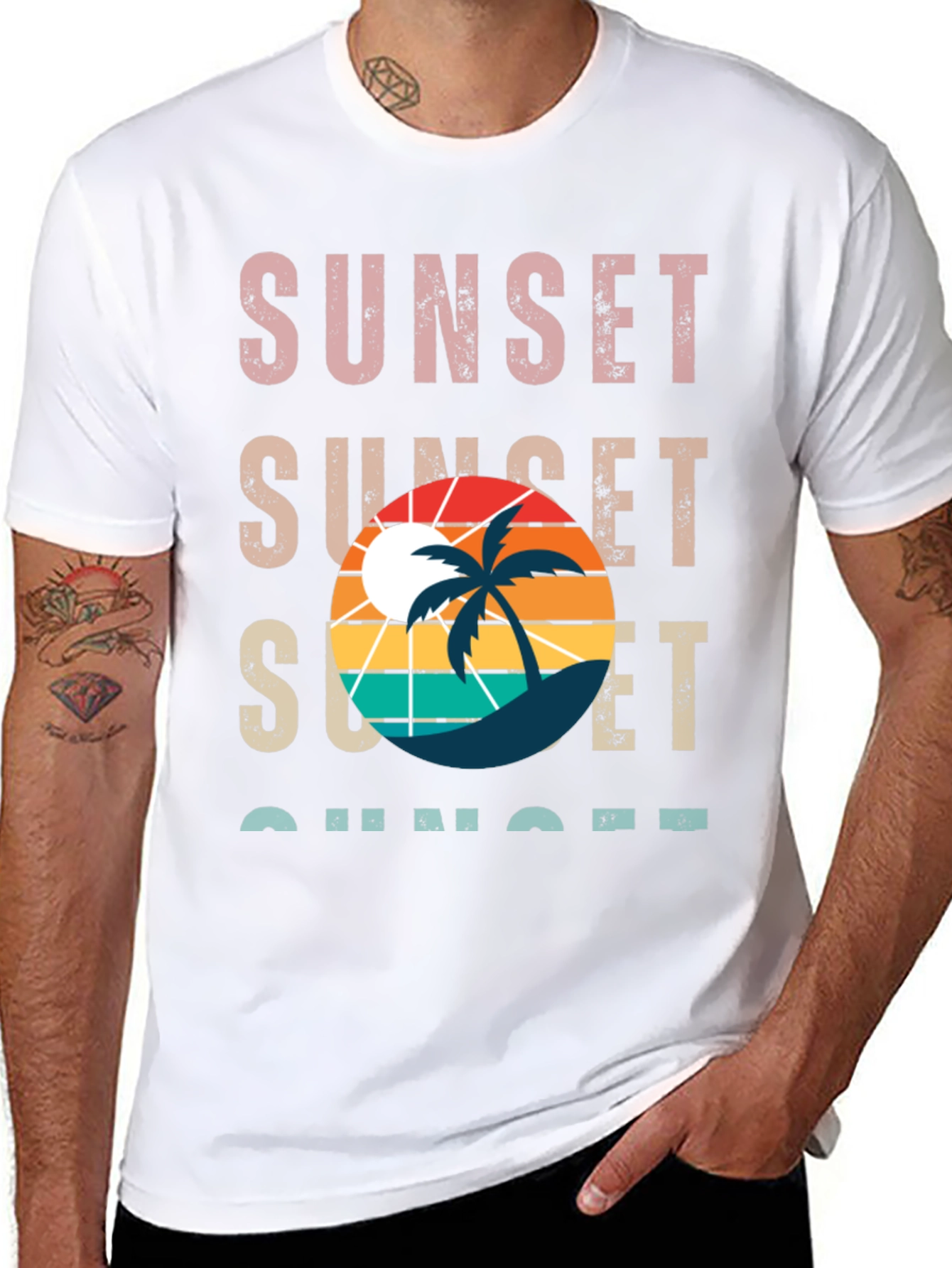 Sunset Palm Tree T-Shirt