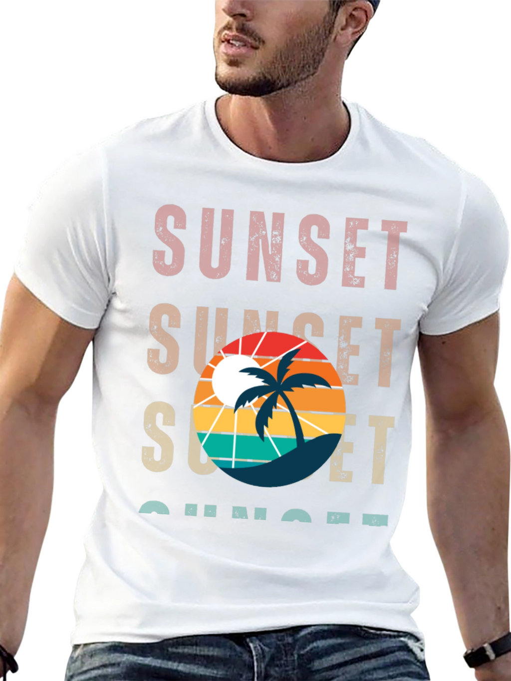 Sunset Palm Tree T-Shirt