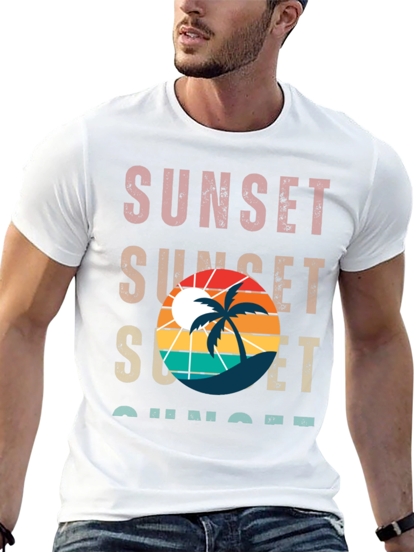 Sunset Palm Tree T-Shirt
