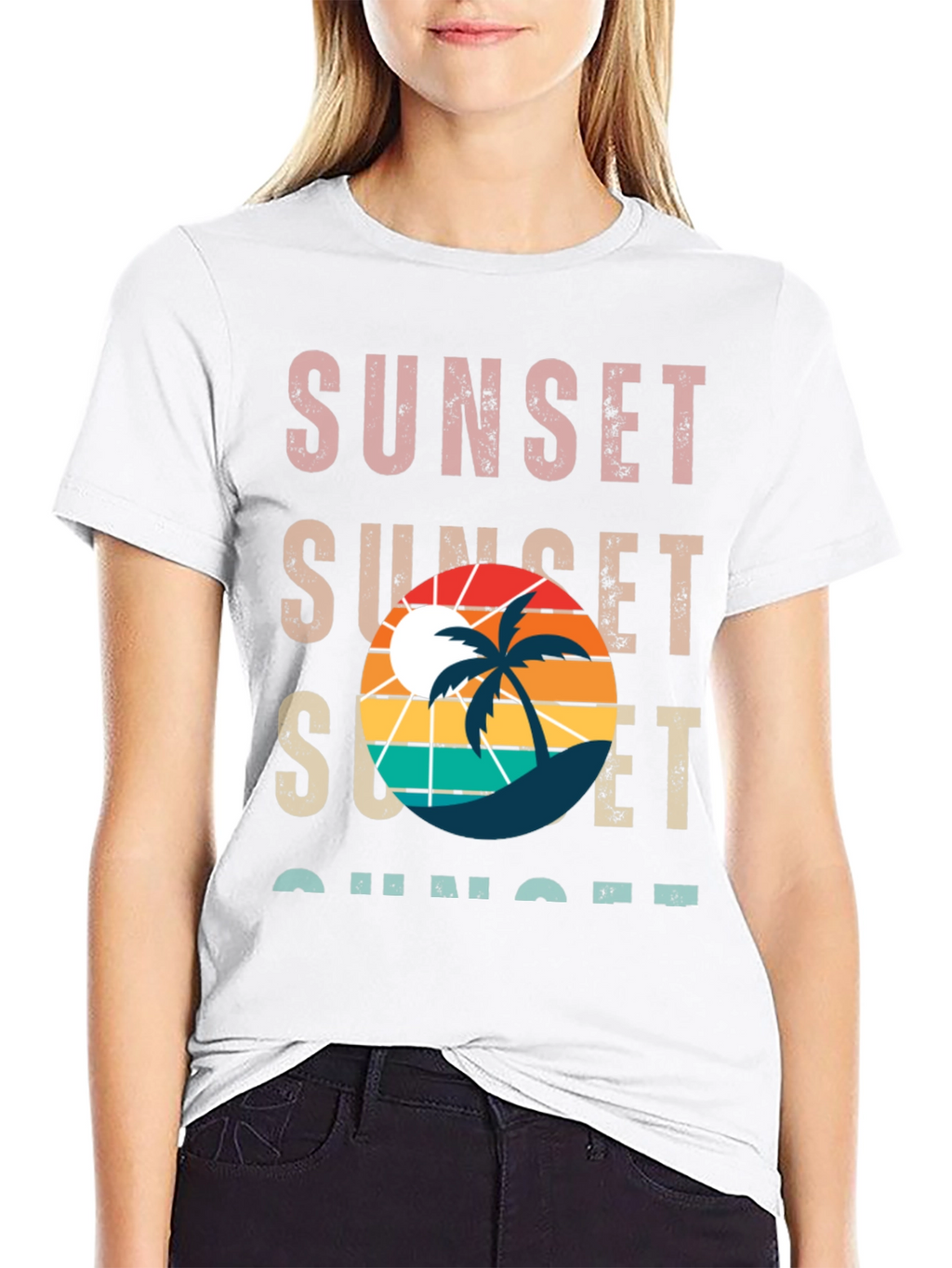 Sunset Palm Tree T-Shirt