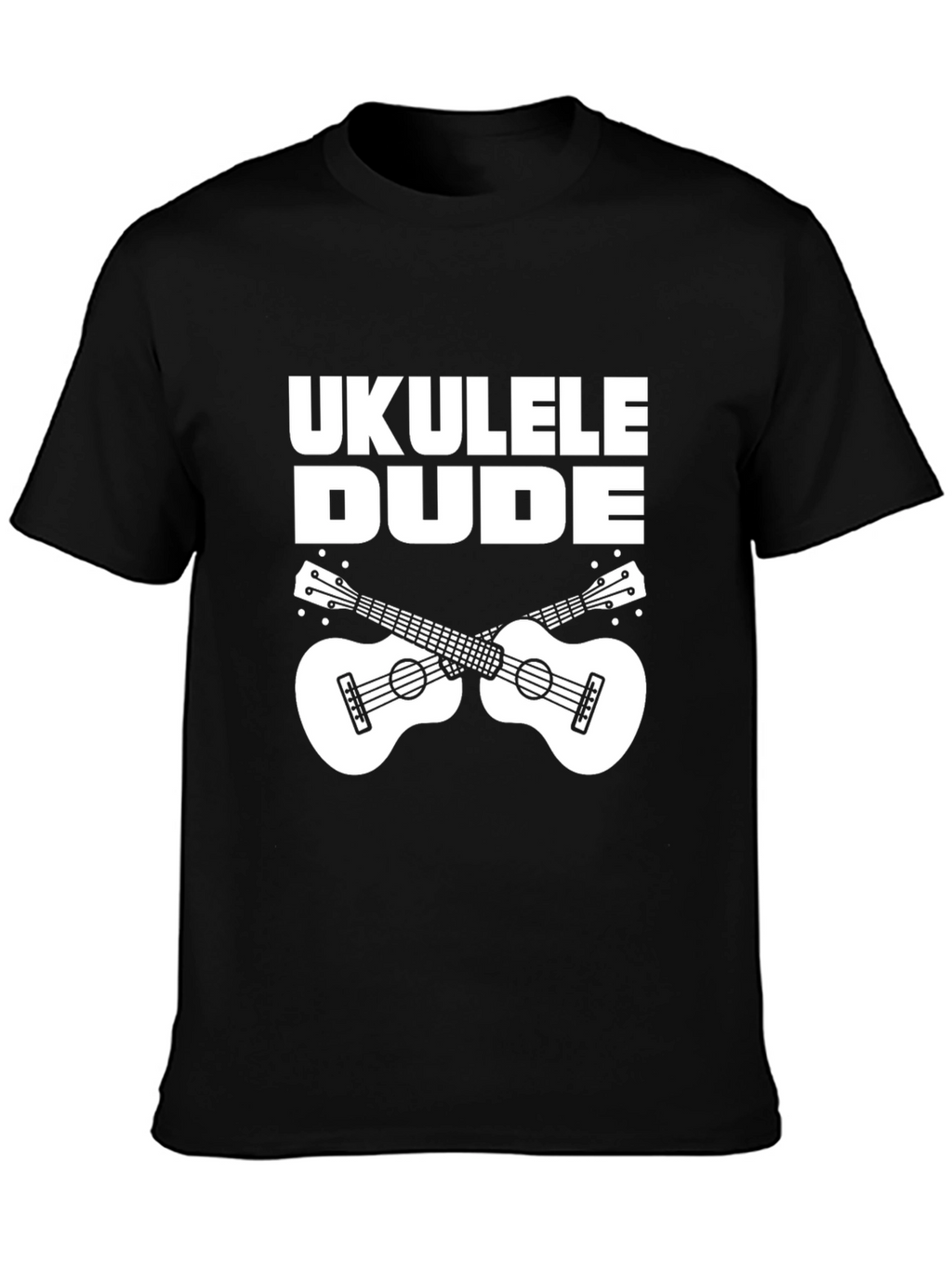 Ukulele Dude Black Graphic Tee Shirt