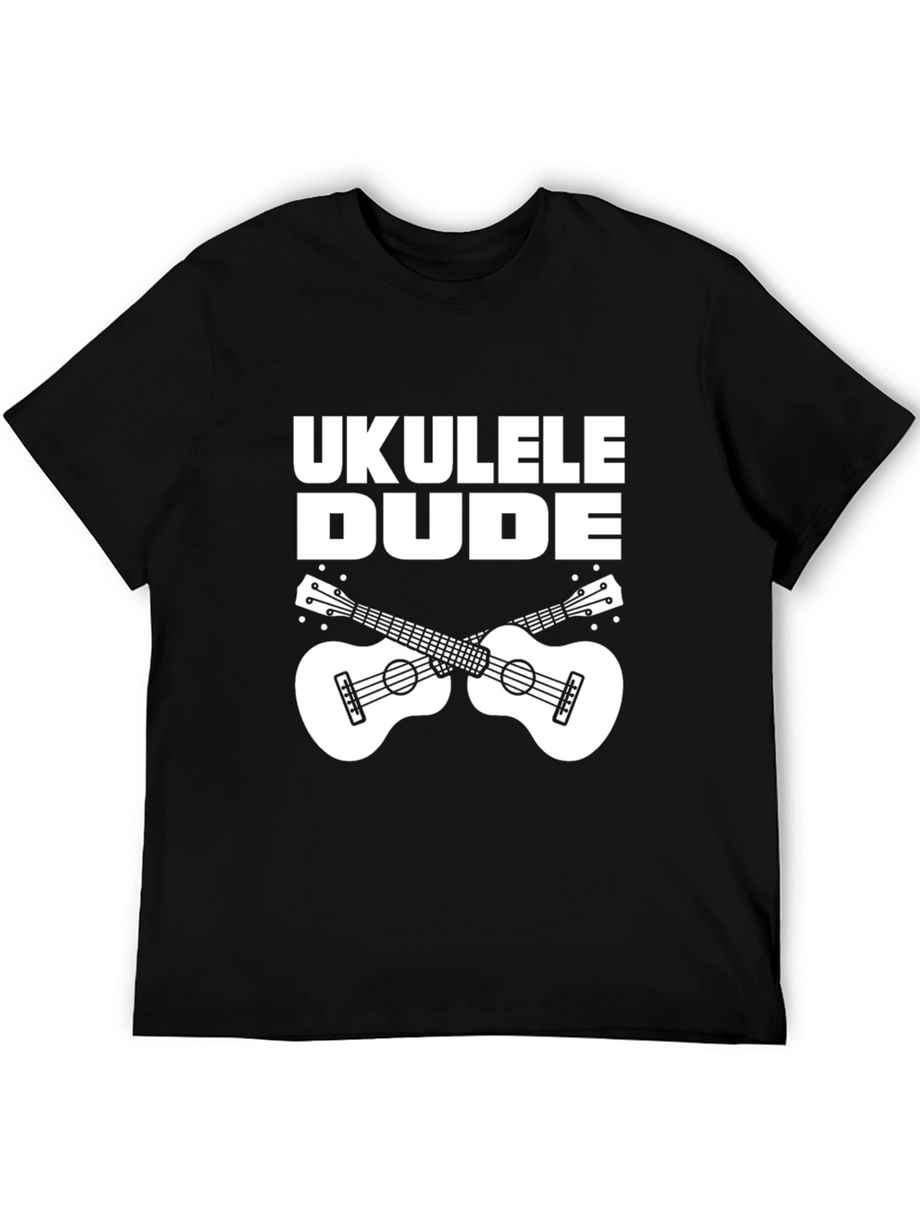 Ukulele Dude Black Graphic Tee Shirt