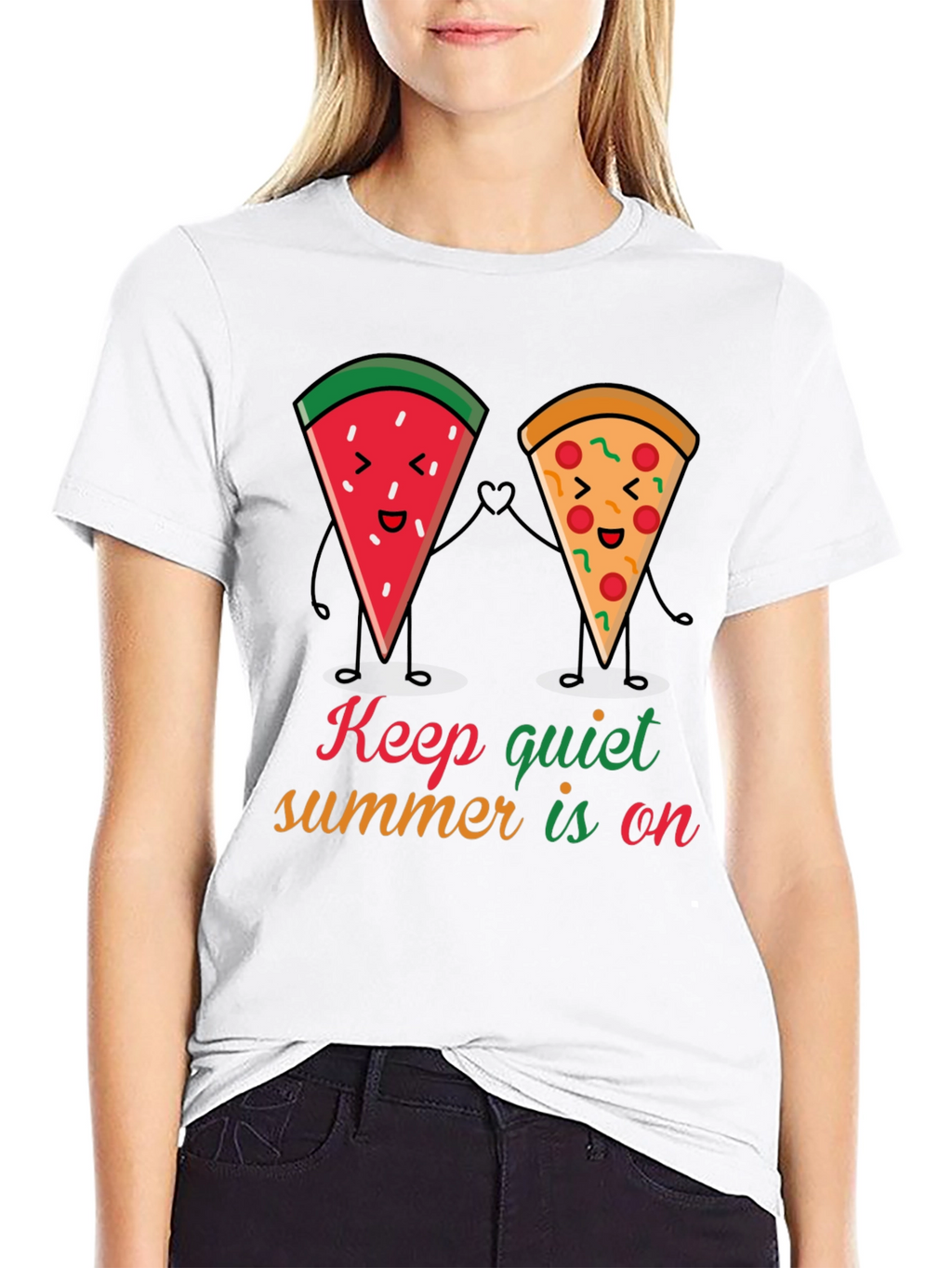 Summer Fun T-Shirt: Watermelon & Pizza Pals